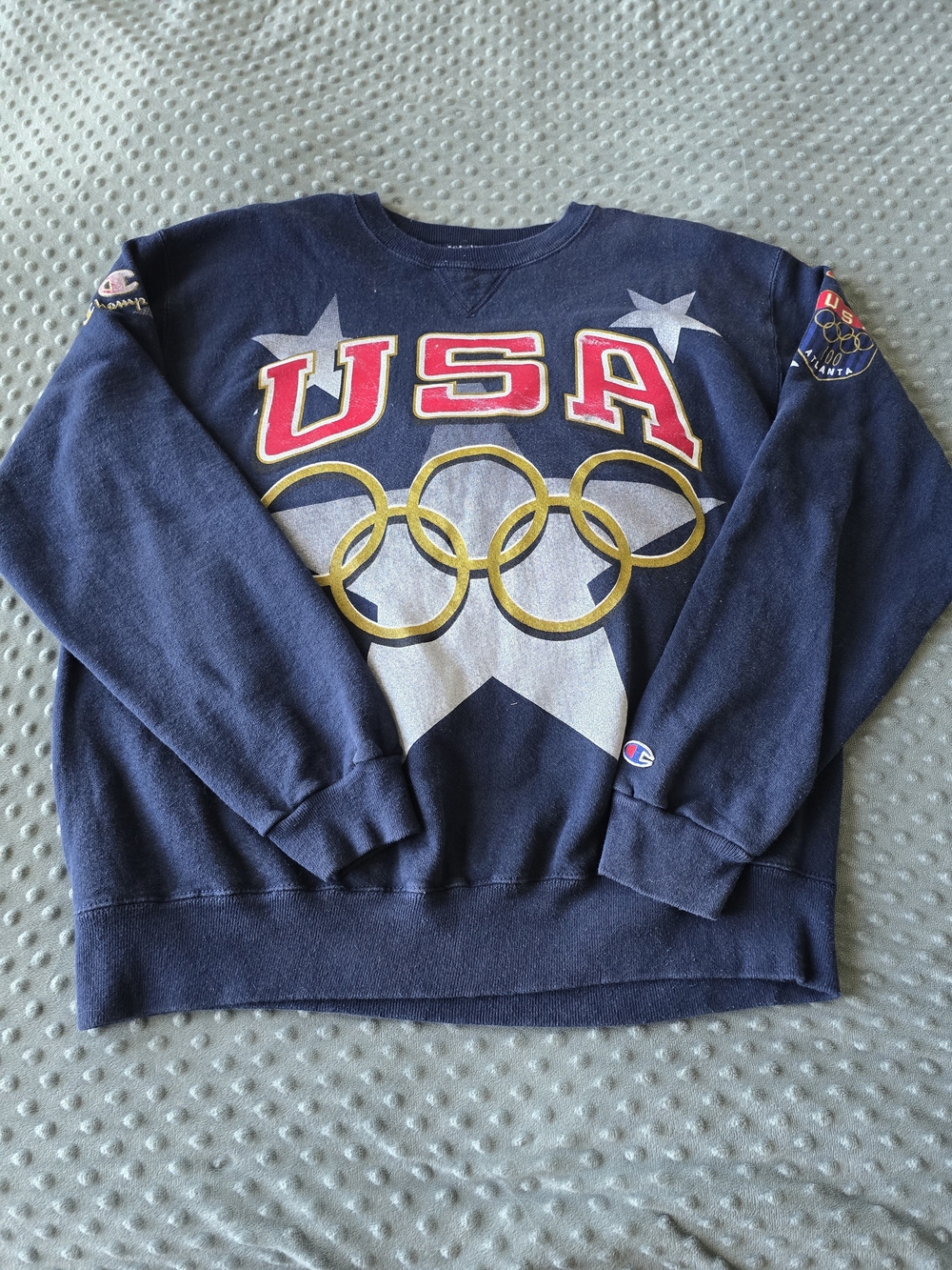 Vintage Champion USA Olympic Crewneck Sweatshirt – Atlanta 1996 Olympics XL